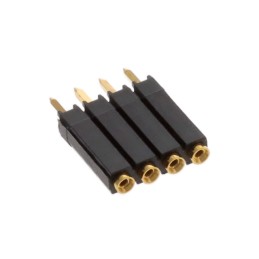 10 pcs : ESS-104-G-04 - CONN SOCKET 4POS 0.1 GOLD PCB