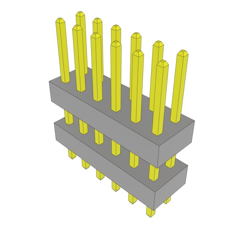 10 pcs : TW-06-04-L-D-250-116 - CONN BRD STACK 2.00 12POS