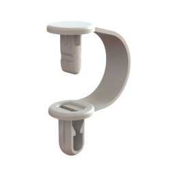 10 pcs : CH-2-10 - CBL CLIP BENDABLE NAT PUSH IN