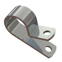 10 pcs : AL2A - CBL CLAMP P-TYPE SILVER FASTENER