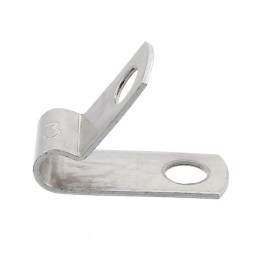 10 pcs : AL3A - CBL CLAMP P-TYPE SILVER FASTENER