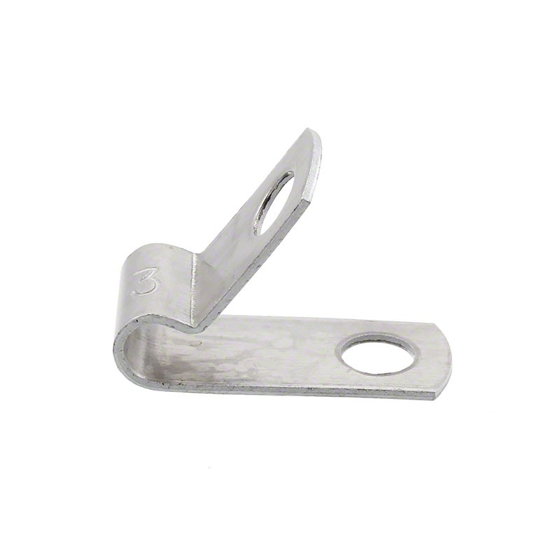 10 pcs : AL3A - CBL CLAMP P-TYPE SILVER FASTENER