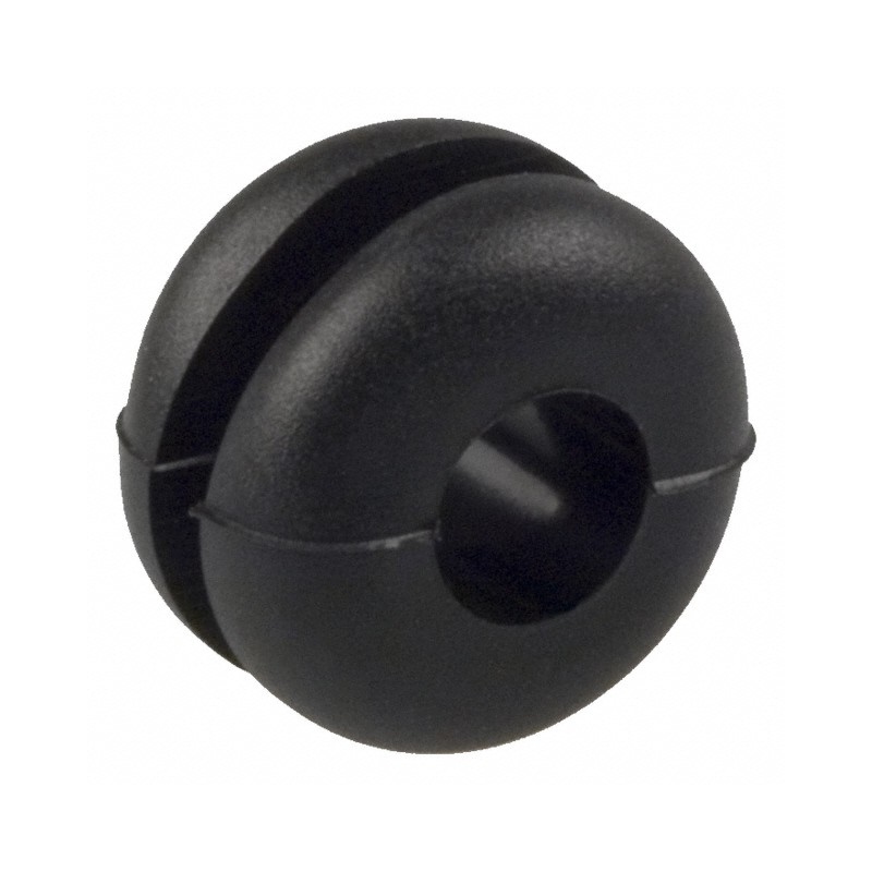 10 pcs : HG-2.5 - GROMMET 0.157' ELASTOMER BLACK