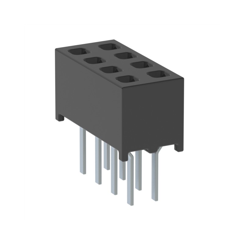 10 pcs : MMS-104-01-F-DV - CONN RCPT 8POS 0.079 GOLD PCB