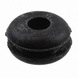 10 pcs : GR3001A - GROMMET 0.125' RUBBER BLACK