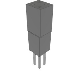 10 pcs : ESQ-102-34-L-D - CONN SOCKET 4POS 0.1 GOLD PCB