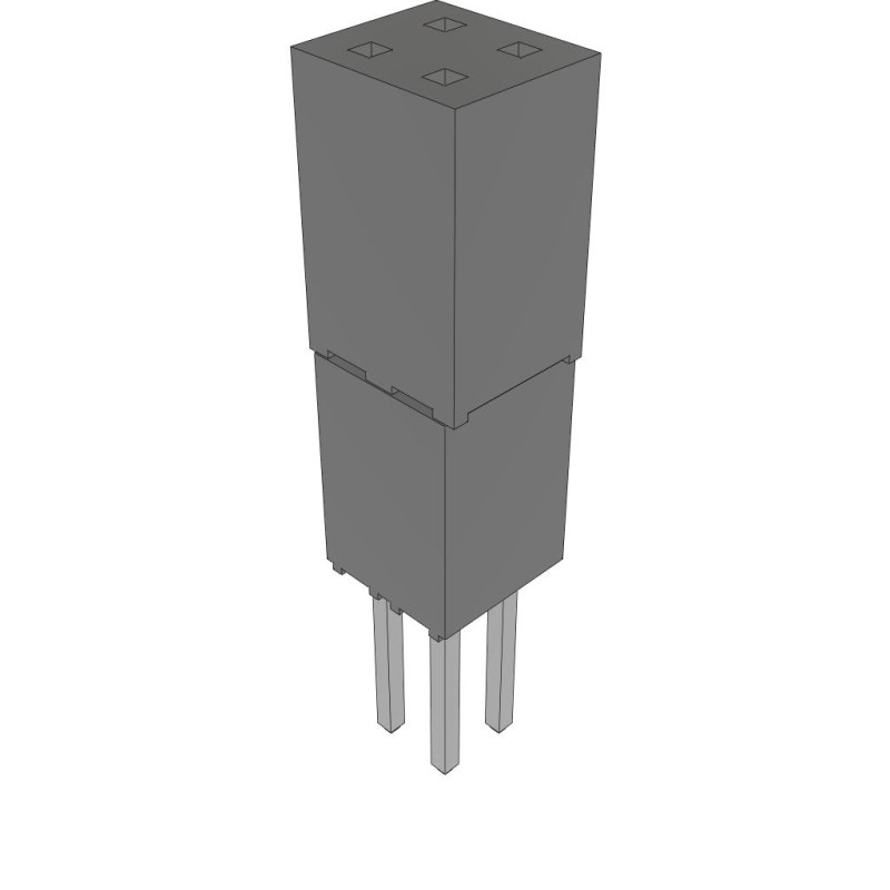 10 pcs : ESQ-102-34-L-D - CONN SOCKET 4POS 0.1 GOLD PCB