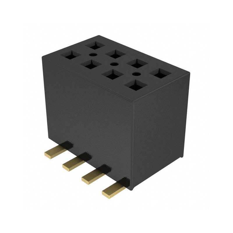 10 pcs : FLE-104-01-G-DV-TR - CONN RCPT 8POS 0.05 GOLD SMD