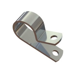 10 pcs : AL4A - CBL CLAMP P-TYPE SILVER FASTENER