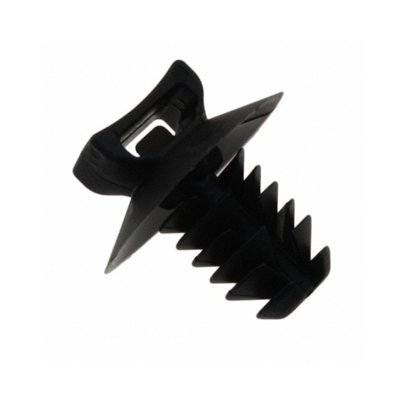 10 pcs : PUM-071-M30 - CABLE TIE HLDR SGL PUSH MNT BLK