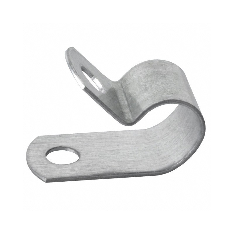 10 pcs : 8103 - CBL CLAMP P-TYPE SILVER FASTENER