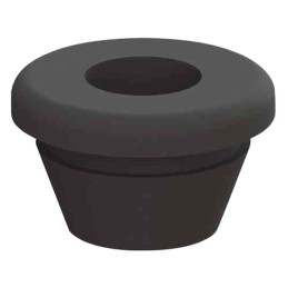 10 pcs : QFG-16223 - GROMMET 0.390' PVC BLACK