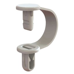 10 pcs : CH-2-01 - CBL CLIP BENDABLE NAT PUSH IN