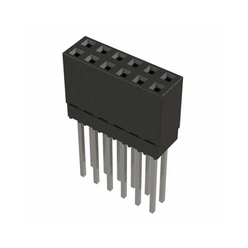 10 pcs : ESQ-106-14-T-D - CONN SOCKET 12POS 0.1 TIN PCB