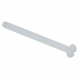 10 pcs : 011032P200 - PAN SLOTTED SCREW, NATURAL, NYLO