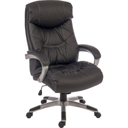 1 pcs - RS PRO Black Faux Leather Executive Chair