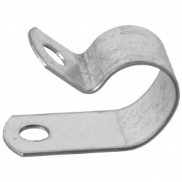10 pcs : 8105 - CBL CLAMP P-TYPE SILVER FASTENER