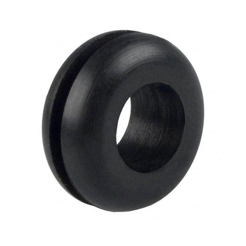 10 pcs : 742 - GROMMET 0.312' RUBBER BLACK