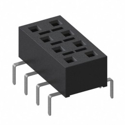 10 pcs : HLE-104-02-F-DV-PE - CONN RCPT 8POS 0.1 GOLD PCB