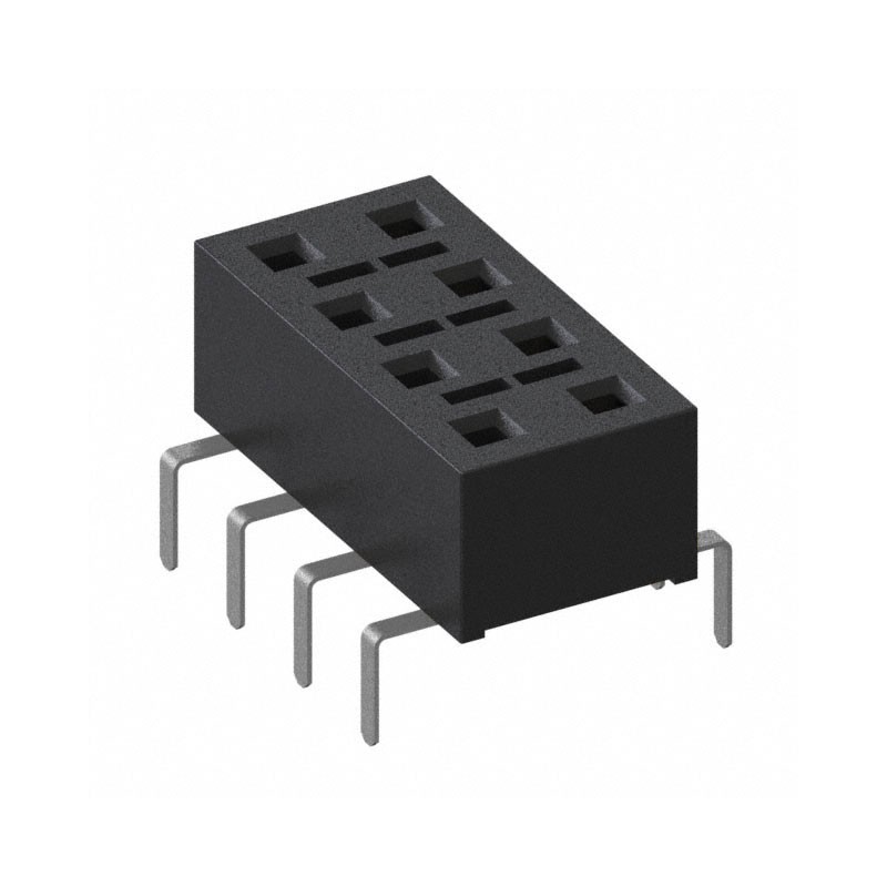 10 pcs : HLE-104-02-F-DV-PE - CONN RCPT 8POS 0.1 GOLD PCB