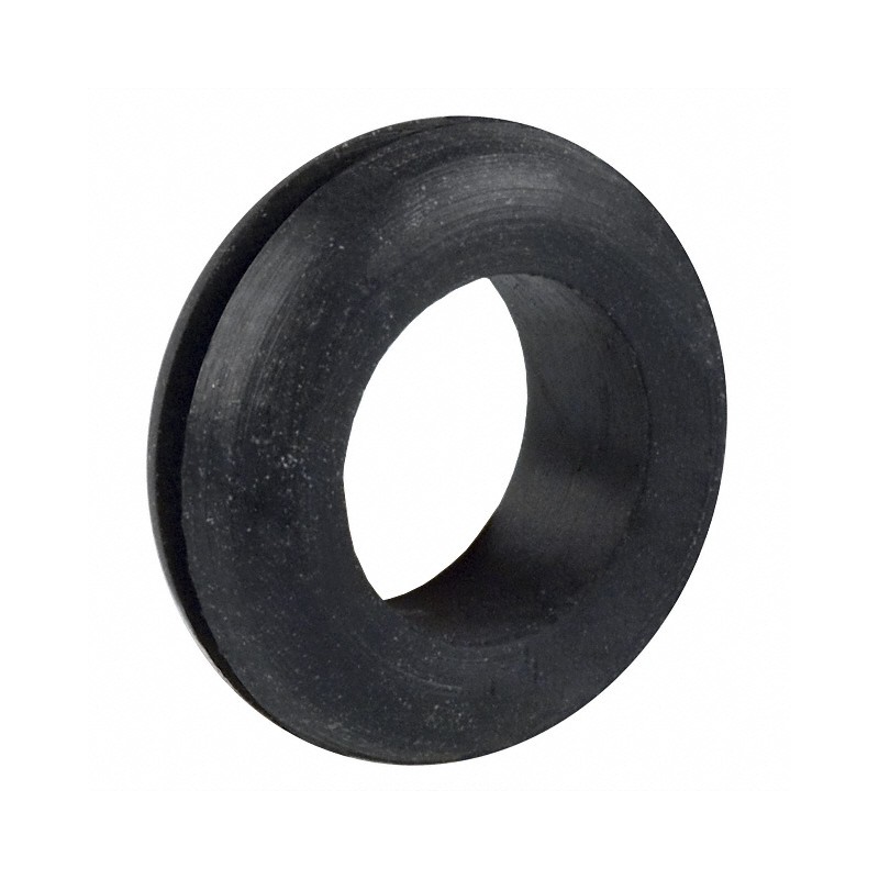 10 pcs : 732 - GROMMET 0.437' RUBBER BLACK