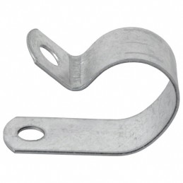 10 pcs : 8107 - CBL CLAMP P-TYPE SILVER FASTENER