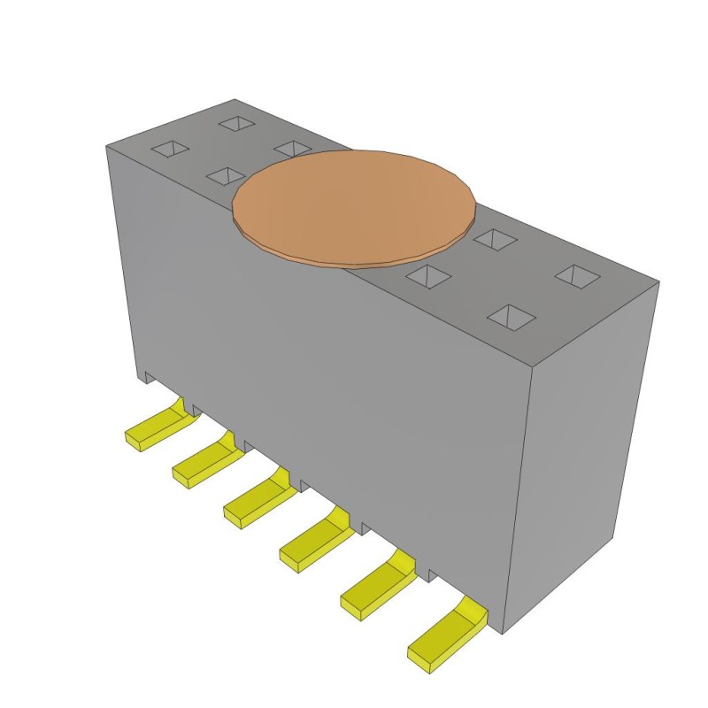 10 pcs : SSW-106-22-F-D-VS-K - CONN RCPT 12POS 0.1 GOLD SMD