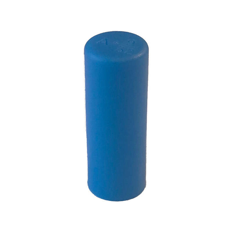 10 pcs : A1/2BA - ROUND END CAPS - BLUE, INSIDE DI