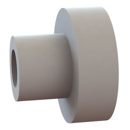 10 pcs : 12SWS0414 - SHOULDER WASHER, NATURAL, NYLON