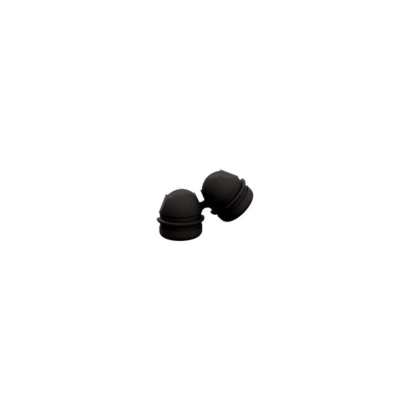 10 pcs : 23MP06N34EZ - BUSHING W/STR RELIEF NYLON BLACK