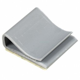 10 pcs : 3484-1 - CBL CLIP FLAT C-TYPE GRAY ADH