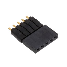 10 pcs : ESW-105-33-G-S - CONN SOCKET 5POS 0.1 GOLD PCB