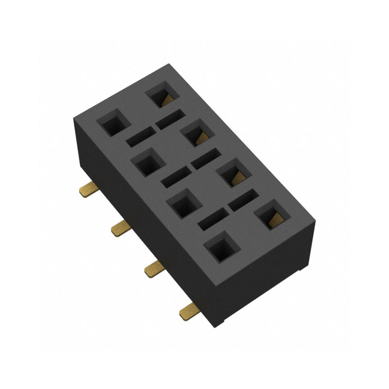 10 pcs : HLE-104-02-G-DV - CONN RCPT 8POS 0.1 GOLD SMD