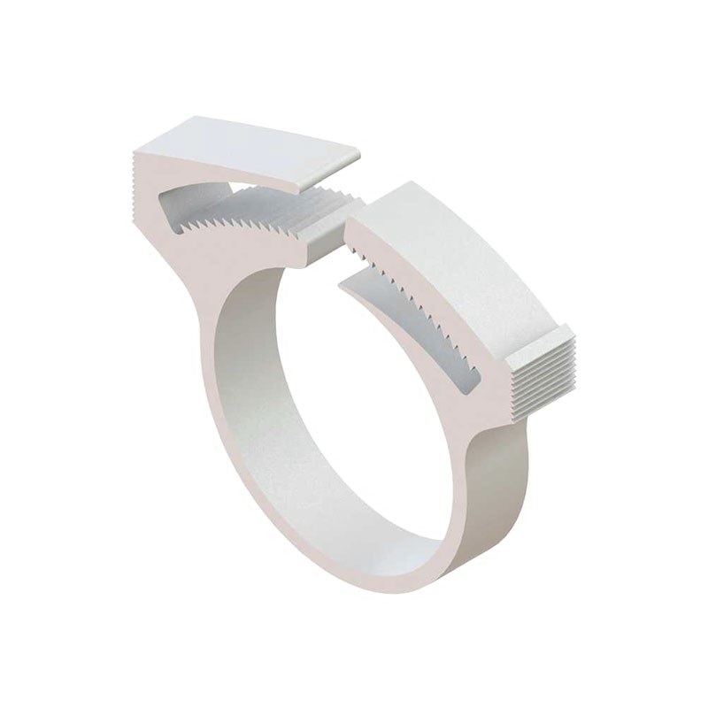 10 pcs : SHC-23 - CBL CLAMP HOSE WHITE