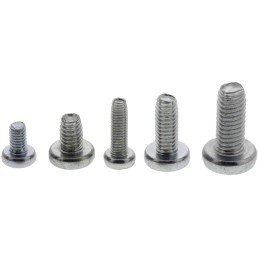 1 Kit - RS PRO Bright Zinc Plated, Clear Passivated Steel Pan Head Thread Forming Screw