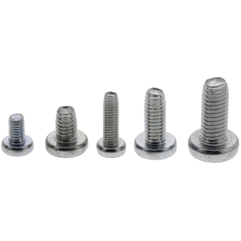 1 Kit - RS PRO Bright Zinc Plated, Clear Passivated Steel Pan Head Thread Forming Screw
