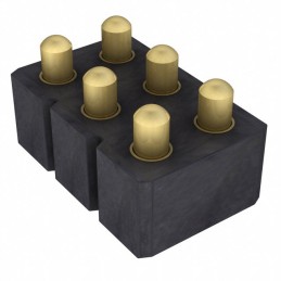 10 pcs : 813-SS-006-30-003101 - CONN SPRING PISTON 6POS SMD