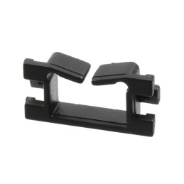10 pcs : EWSE-1-01 - CBL CLIP WIRE SADDLE BLK PUSH IN