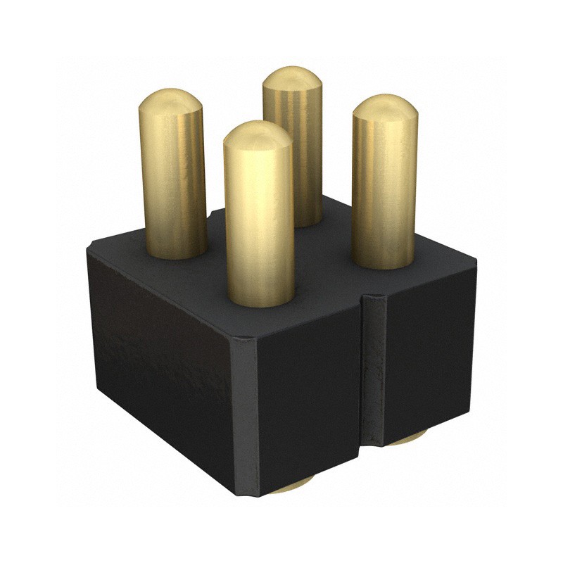 10 pcs : 813-22-004-30-004101 - CONN SPRING PISTON 4POS SMD