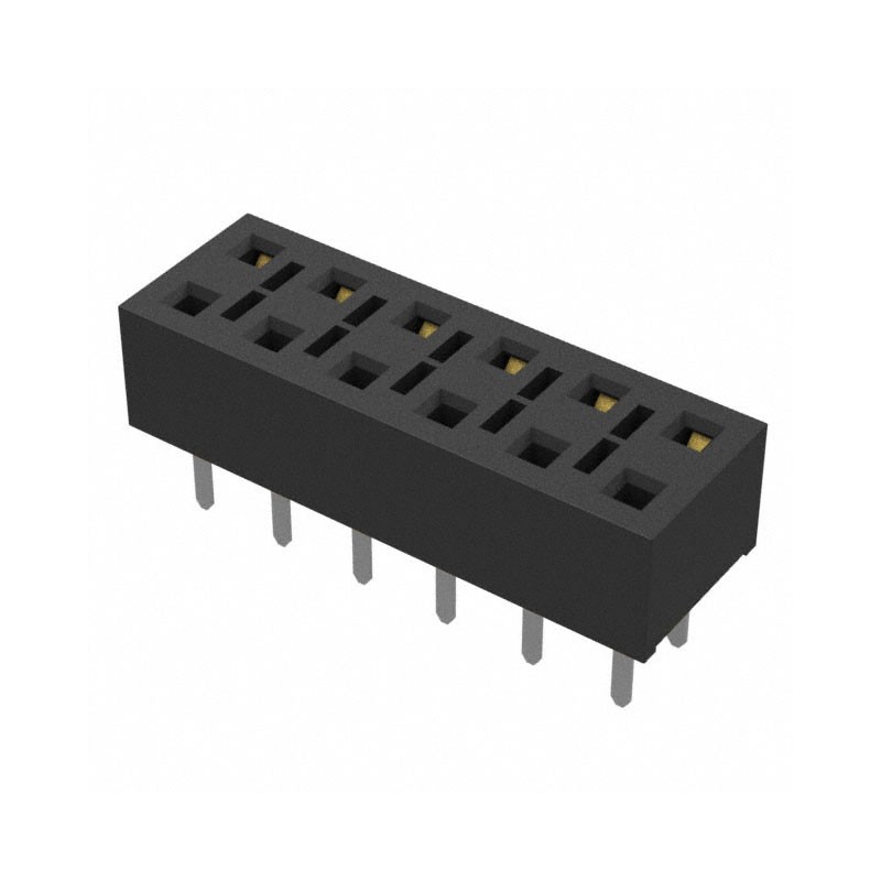 10 pcs : HLE-106-02-L-DV-TE - CONN RCPT 12POS 0.1 GOLD PCB