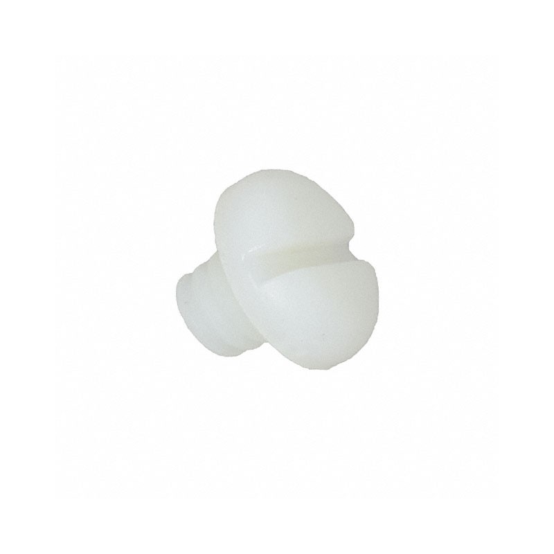 10 pcs : 012520P025 - PAN SLOTTED SCREW, NATURAL, NYLO