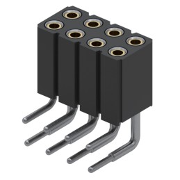 10 pcs : 803-43-008-20-001000 - CONN RCPT 8POS 0.1 GOLD PCB R/A