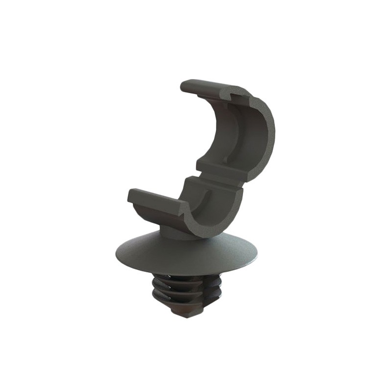 10 pcs : HLCC-2BK - CBL CLIP C-TYPE BLACK FIR TREE