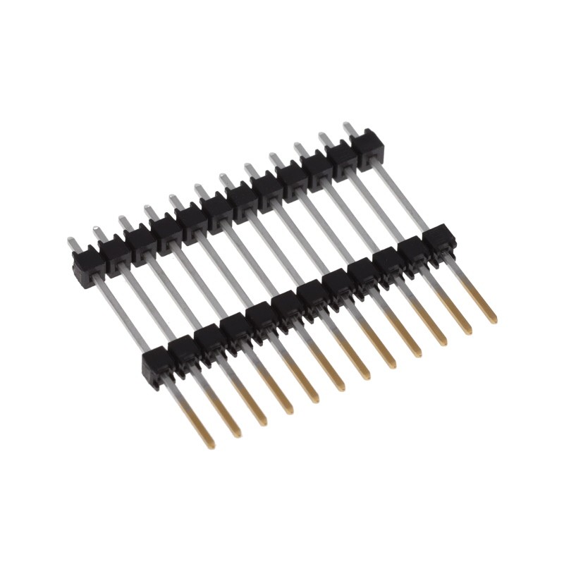 10 pcs : EW-12-12-L-S-605 - CONN HDR 12POS 0.1 STACK T/H