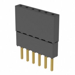 10 pcs : ESQ-106-23-G-S - CONN SOCKET 6POS 0.1 GOLD PCB