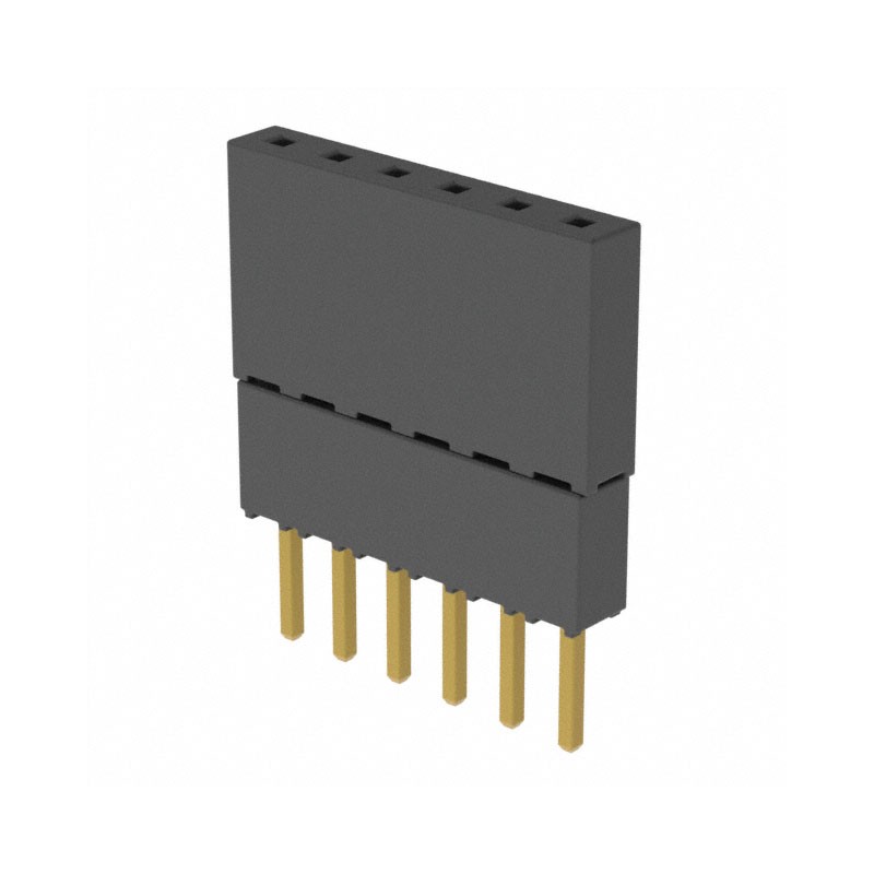 10 pcs : ESQ-106-23-G-S - CONN SOCKET 6POS 0.1 GOLD PCB