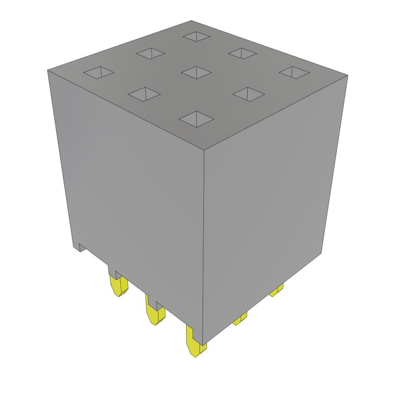 10 pcs : SSW-103-01-G-T - CONN RCPT 9POS 0.1 GOLD PCB