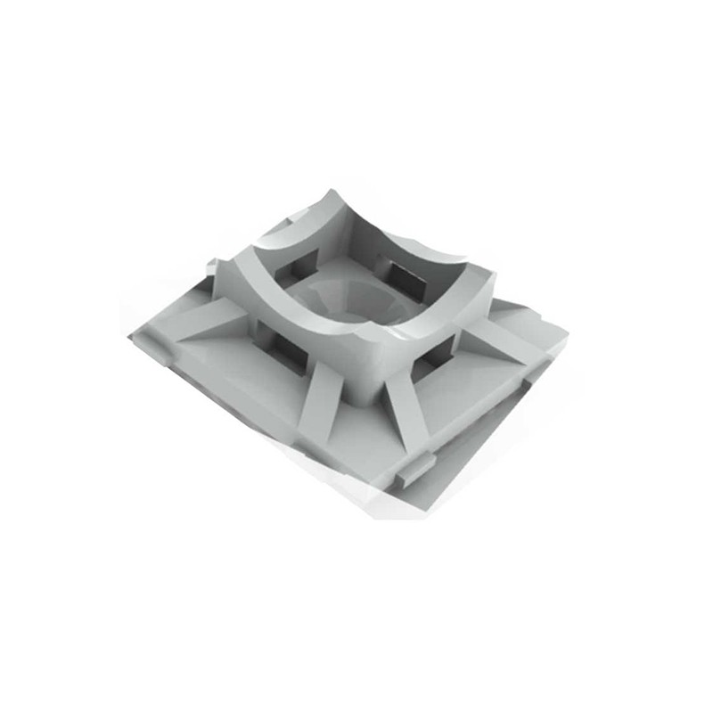 10 pcs : FTH-5-01-C - CABLE TIE HLDR QUAD SCREW 6 NAT