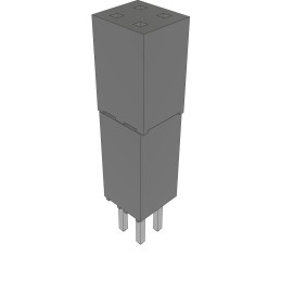 10 pcs : ESQ-102-44-L-D - CONN SOCKET 4POS 0.1 GOLD PCB