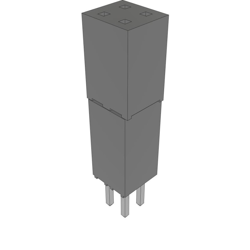 10 pcs : ESQ-102-44-L-D - CONN SOCKET 4POS 0.1 GOLD PCB